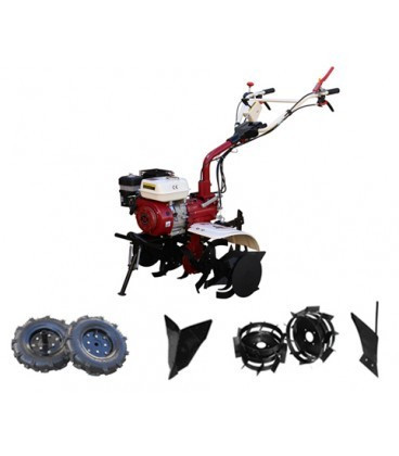 Motosapa Media Line MS 7500 CF 7CP Pachet Basic+ roti cauciuc + plug de bilonat + roti metalice + plug simplu