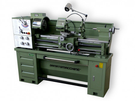 Strung universal semi-profesional Multitech 1000.51 Plus de Damatomacchine, cu distanță de vârf de 1000 mm, diametru maxim 360 mm, afișaj digital cu afișaj de viteză de rotație a axului, 2200 W