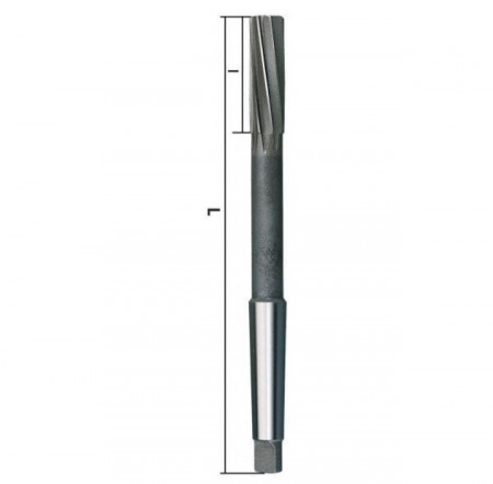 Alezor de masina DIN208B H 7HSS cu con morse, A208B/27, Fervi