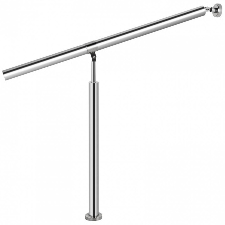 Balustrada inox, 1-2 trepte Vivatechnix, Inaltime 114 cm, lungime 80 cm, pozitii reglabile