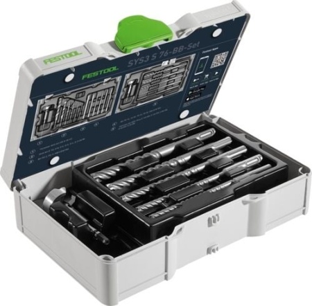 Bit şi set de capete de burghiu SYS3 S 76-BB-Set, Festool