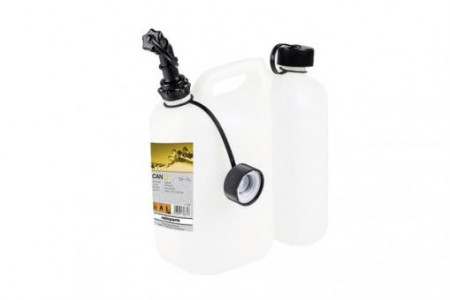 canistra dubla RP "UN/BAM" 5,5+3 L, alba, cu stut