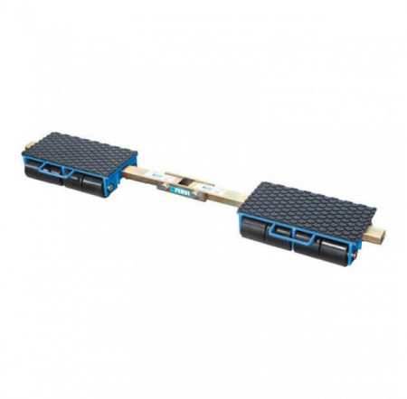 Carucior pentru marfa cu role 12 t - tip platforma 0654/12f, Fervi