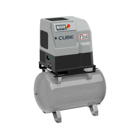 Compresor cu surub Fini CUBE 7.5-10-270 ES Z, 270 l galvanizata, 7.5 kW, 10 bar, 1050 l/min, cu uscator