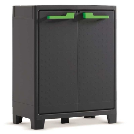 Dulap 2 Polite Graphite Keter Low Moby 80x44x100 Cm