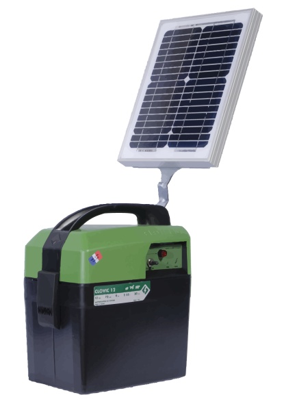 Generator impulsuri CLOVIC 12 cu panou solar 10 W, cod 76 100 112, Clotseul