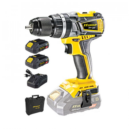 Masina de gaurit si infiletat cu percutie FF Group chd 60-bl 20v pro 43199 aku 2 x 25 ah cutie de transport