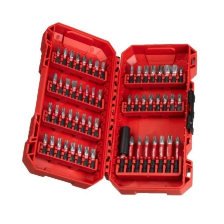 Set de 56 biti Shockwave, prindere HEX 1/4", MILWAUKEE®