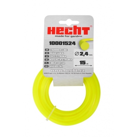 Fir pentru trimmer HECHT 10001524, profil rotund, diametru 2.4 mm, lungime 15 m