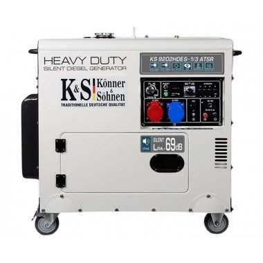 Generator de curent diesel 7.5 kW, KS 9202HDES-1/3 ATSR -Euro 2 - Konner and Sohnen