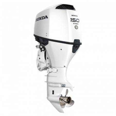 Motor termic 150CP HONDA BF150D XCRU White, VTEC, cizma extra-lunga 635mm, Power Trim&Tilt, elice contrarotanta