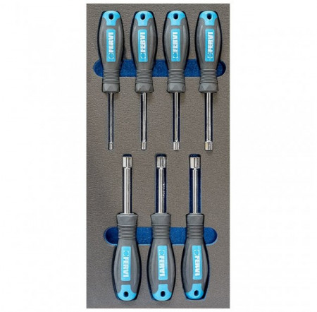Set 7 surubelnite tubulare TM01/027, Fervi