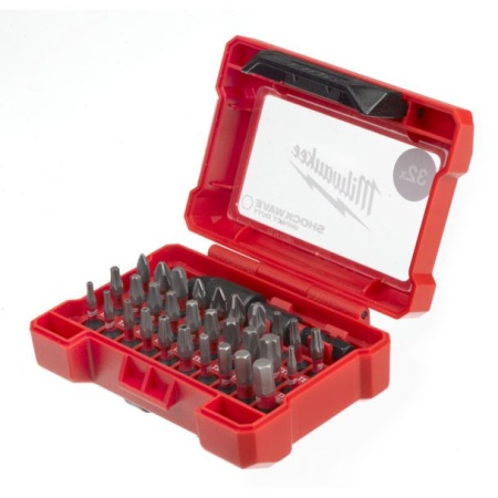 Set biti pentru insurubat Shockwave Impact Duty, hex 1/4", 32 buc, MILWAUKEE®