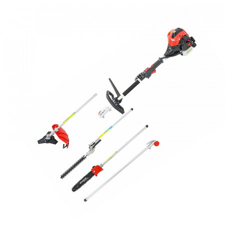 Unealta multifunctionala Breckner Germany 1.2 CP ham+cap cu fir+disc 3T+accesoriu gard viu+accesoriu fierastrau cu lant incluse