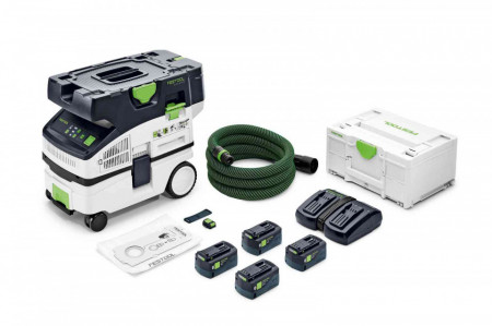 Aspirator mobil cu acumulator CLEANTEC CTLC MINI I-Plus, Festool