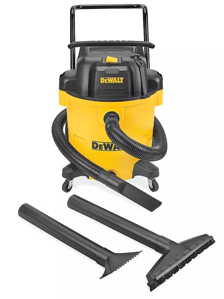 Aspirator silentios umed/uscat Dewalt 61L Poly, 960 W, 52 l/s, furtun 2.1 m/64 mm