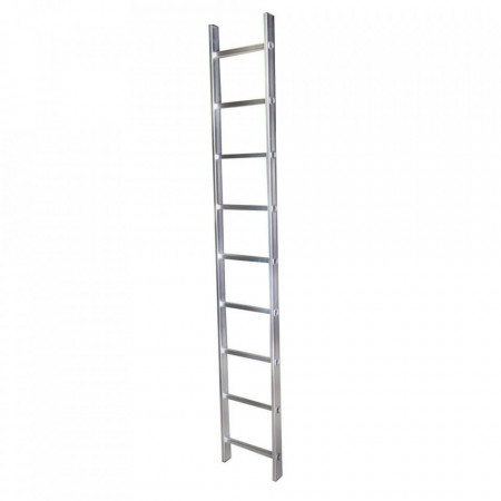 Bisonte Scara simpla Bisonte 9 trepte, STR109 2.53 m aluminiu (BT1006294)