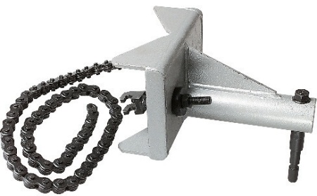 Dispozitiv cu lanţ, pentru fixare pe ţeavă D100-D365 (max. D440), ASt649/STS, Fein