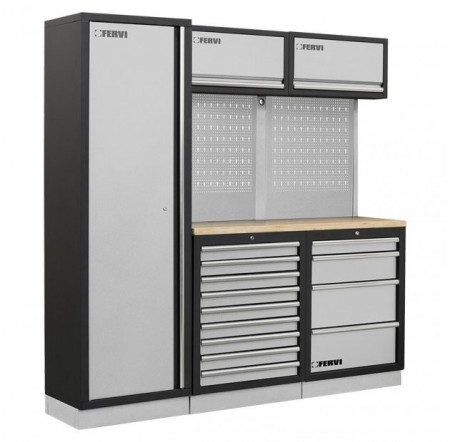 Dulap de atelier modular A007Q, Fervi