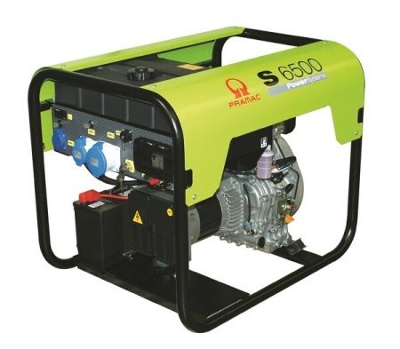 Generator S6500 +Preechipat pentru panou automatizare sau telecomanda [CONN +Echipat cu panou cu protectie diferentiala [DPP],Monofazic, 230V, 50Hz, Motor Yanmar Stage V, ,Pornire electrica / Diesel, PD482SY4001, Pramac