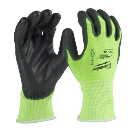 Mănuși rezistente la tăiere, reflectorizante, nivel de protecție 1/A, mărime XL/10, MILWAUKEE®