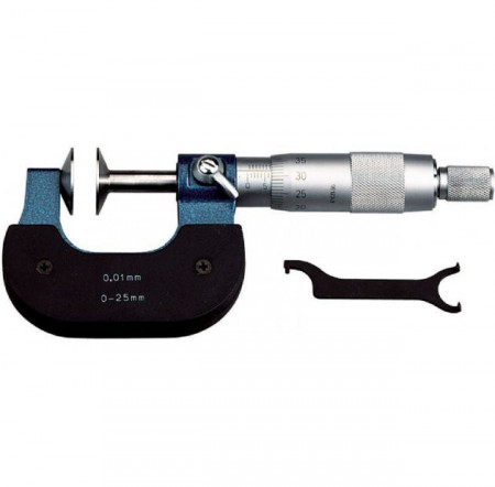 Micrometre cu talere pentru roti dintate, M010/0/25, Fervi