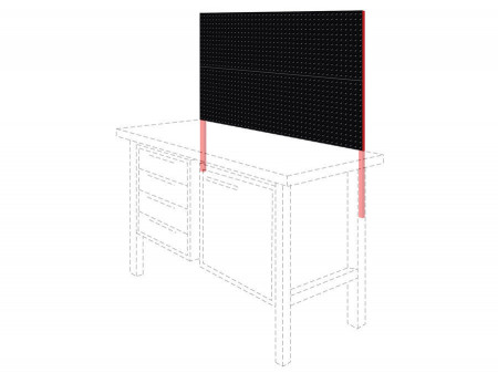 Panou perforat pentru banc fix TSG7 1300×20×1200