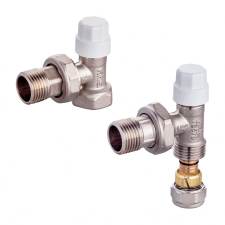 Robinet radiator retur coltar 1/2" Pex-B 16x2, KAS
