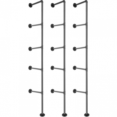 Set 3 suporturi pentru raft Vivatechnix Industrial, 34 x 176 cm, capacitate 100 kg, fara blaturi