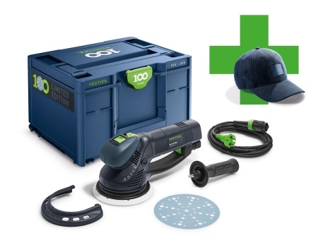 Slefuitor cu excentric, în ediţie aniversară la împlinirea a 100 de ani ROTEX RO 150 FEQ-Plus 100Y, Festool