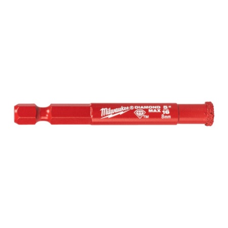 Burghiu diamantat Diamond Max™pentru placi ceramice, ¼" Hex, Ø8.0mm, MILWAUKEE®