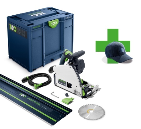Ferastrau circular, în ediţie aniversară la împlinirea a 100 de ani TS 60 KEBQ-Plus-FS 100Y Limited Edition, Festool