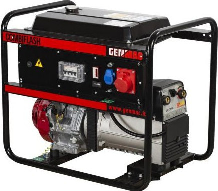 Generator de curent si sudura profesional demaraj electric CombiFlash GENMAC G221HEO-M curent maxim sudura 220DC demaraj electric