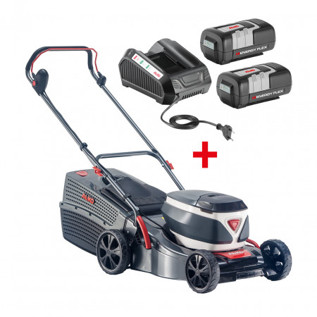 masina de tuns gazon pe baterie AL-KO 42.2 Li Comfort, latime de lucru 42 cm cu incarcator si 2 baterii (4.0Ah) EnergyFlex