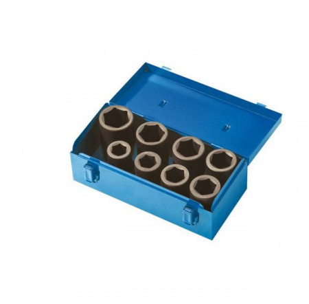 Set 8 chei tubulare de impact in 6 puncte SI4E2N008, Fervi