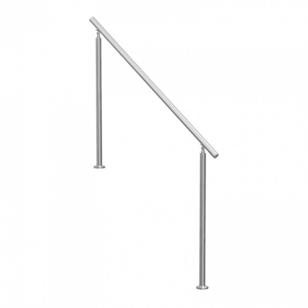 Balustrada inox, 4-5 trepte Vivatechnix, Inaltime 1060 mm, lungime 1500 mm, pozitii reglabile