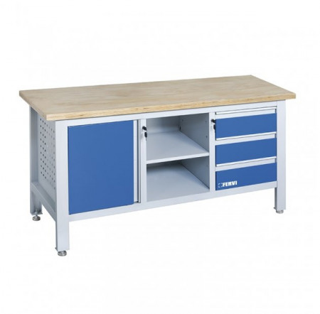 Banc de lucru cu dulap si sertare B009/A2