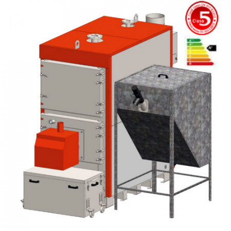 Cazan cu functionare combinata lemn-pellet, Thermostahl PROFI DUO 320
