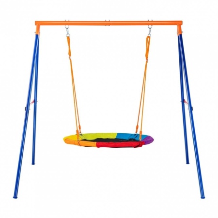 Leagan pentru copii, cadru otel A, max 200 kg, demontabil, 1810H x 2060 x 1830 mm
