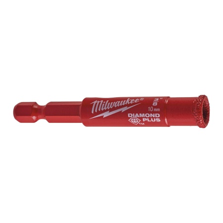 Burghiu diamantat DIAMOND PLUS™ ¼″ pentru găurire umedă-uscată Ø10 mm, MILWAUKEE®