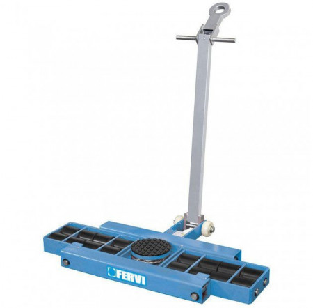 Carucior pentru marfa cu role 9 t - tip platforma 0654/09l, Fervi