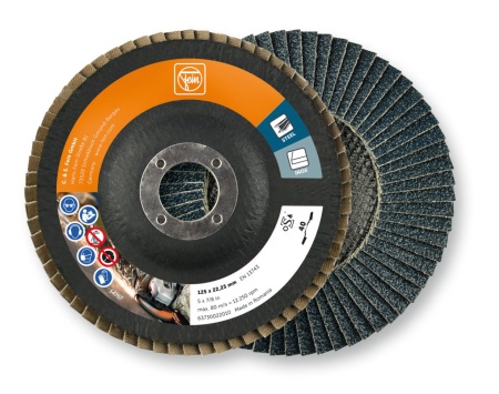 Disc lamelar combinat, D125mm, gr.40, set 10 buc., Fein
