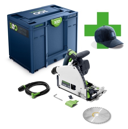 Ferastrau circular, în ediţie aniversară la împlinirea a 100 de ani TS 60 KEBQ-Plus 100Y Limited Edition, Festool
