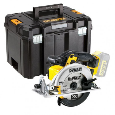 Fierastrau circular manual Dewalt DCS391NT compatibil cu acumulator Li-Ion 18 V XR, diametru disc 165 mm, in valiza de transport TSTAK VI