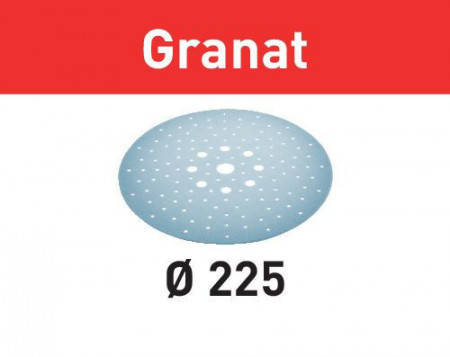 Foaie abraziva Granat D225 P180 GR/5, Festool
