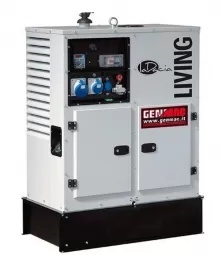 Generator insonorizat GENMAC Living RG12000KS putere maxima 12,1 kW 230V motor Kohler