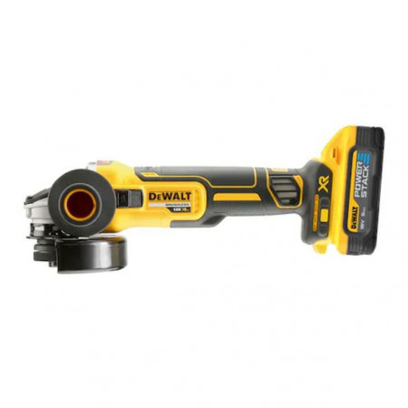 Polizor unghiular DeWalt DCG405H2T, 125 mm, cu 2 acumulatori POWERSTACK 18 V/5.0 Ah si incarcator in valiza de transport