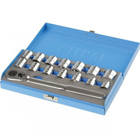 Set 15 chei tubulare in 12 puncte SN4E3C015, Fervi