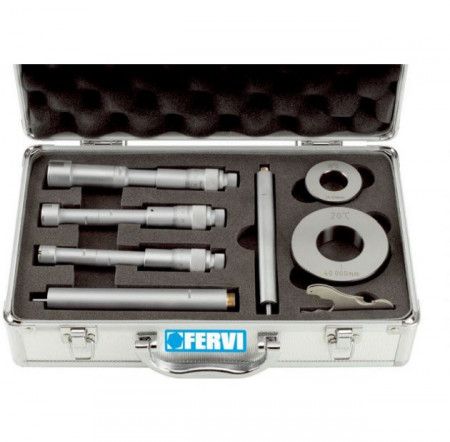 Set micrometru interior in 3 puncte de contact, domeniu de masurare, M019/40/100, Fervi