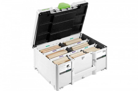 Sortiment de cepuri „biscuit” DOMINO XL din lemn de fag DS/XL D12/D14 128 BU, Festool